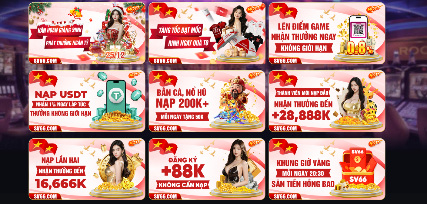 SV66 EXE | SV66.COM - ĐĂNG KÝ NHẬN NGAY 88K VÀO TÀI KHOẢN CHÍNH 413 Ngập tràn ưu đãi có giá trị tại SV66